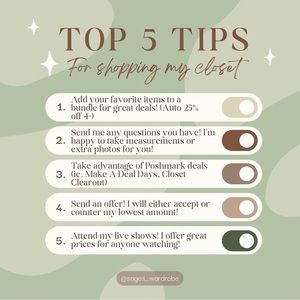 5 Tips for Shopping My Closet!